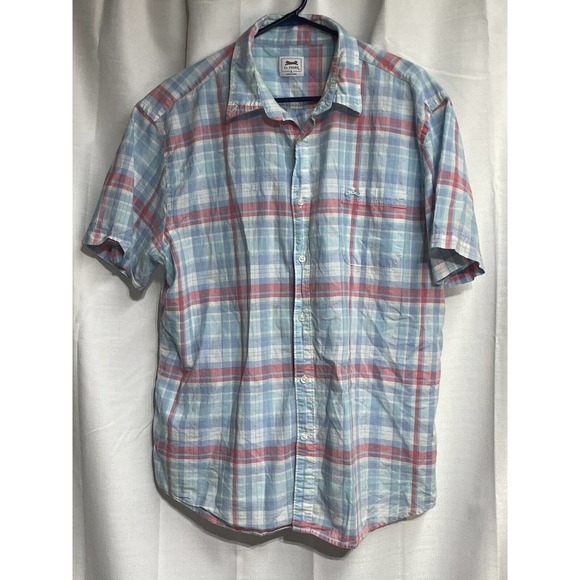 Le Tigre Short Sleeve Button Down Shirt Size XL - Picture 5 of 6
